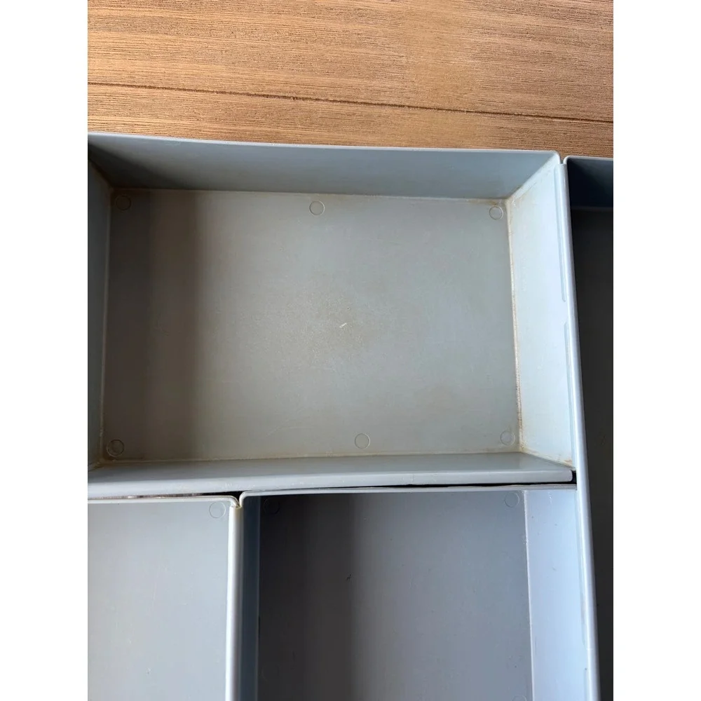 vintage interlocking Rubbermaid drawer organizers lot 5 two 9x6x2 three 14.5x6x2